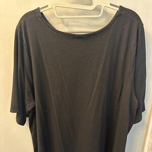 Cupio Black Short Sleeve Top- 2x